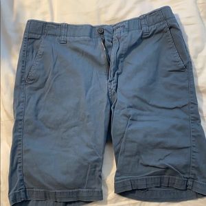 Blue cargo shorts